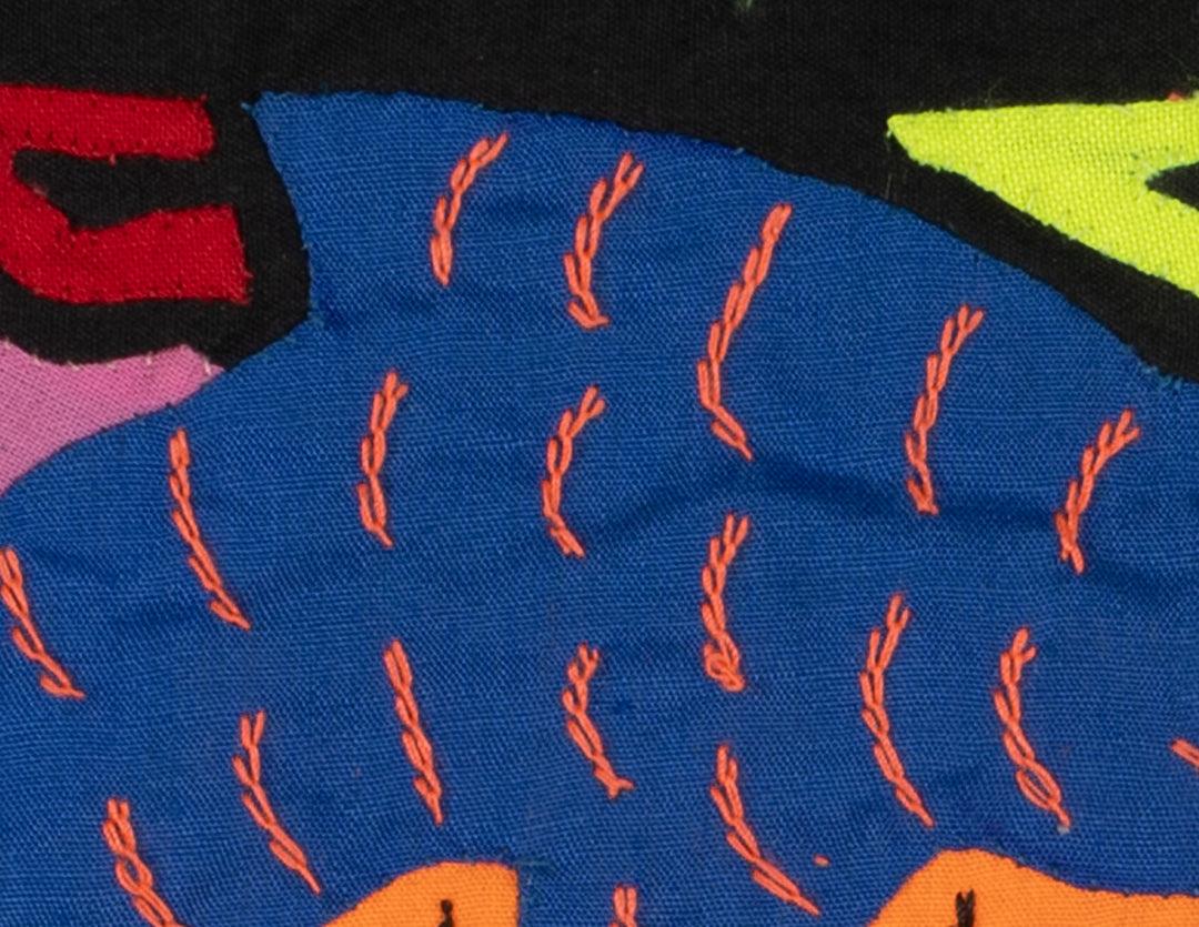 Multi-Color Ocean Fish Blue And Orange Molita