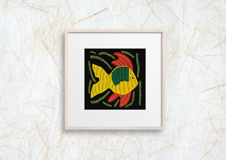 Multi-Color Ocean Fish Yellow And Red Molita