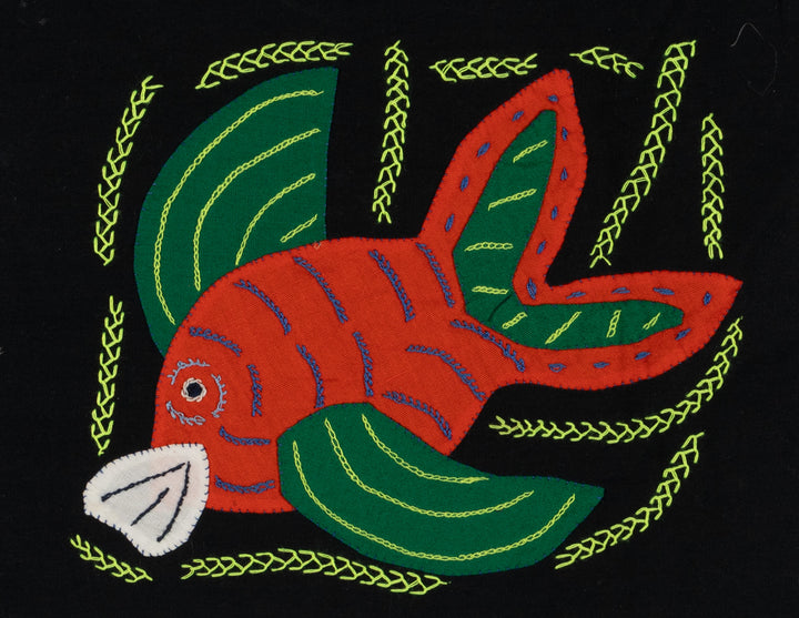 Multi-Color Ocean Fish Orange And Green Molita