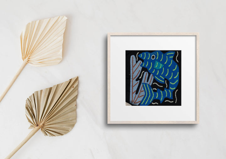 Multi-Color Ocean Fish Blue And Black Molita