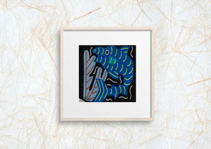 Multi-Color Ocean Fish Blue And Black Molita