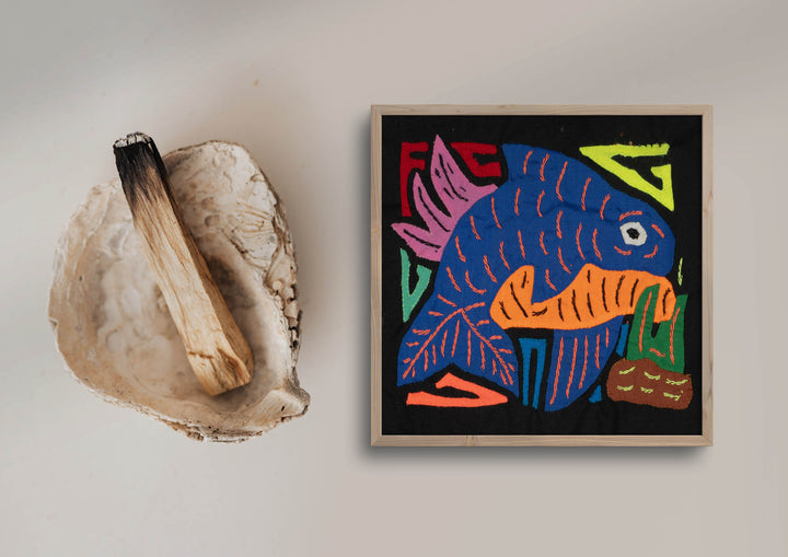 Multi-Color Ocean Fish Blue And Orange Molita