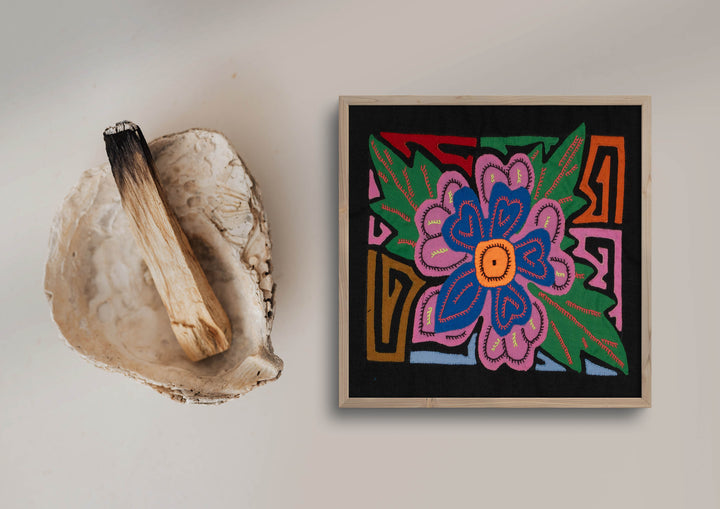 Multi-Color Floral Flower Pink And Blue Molita