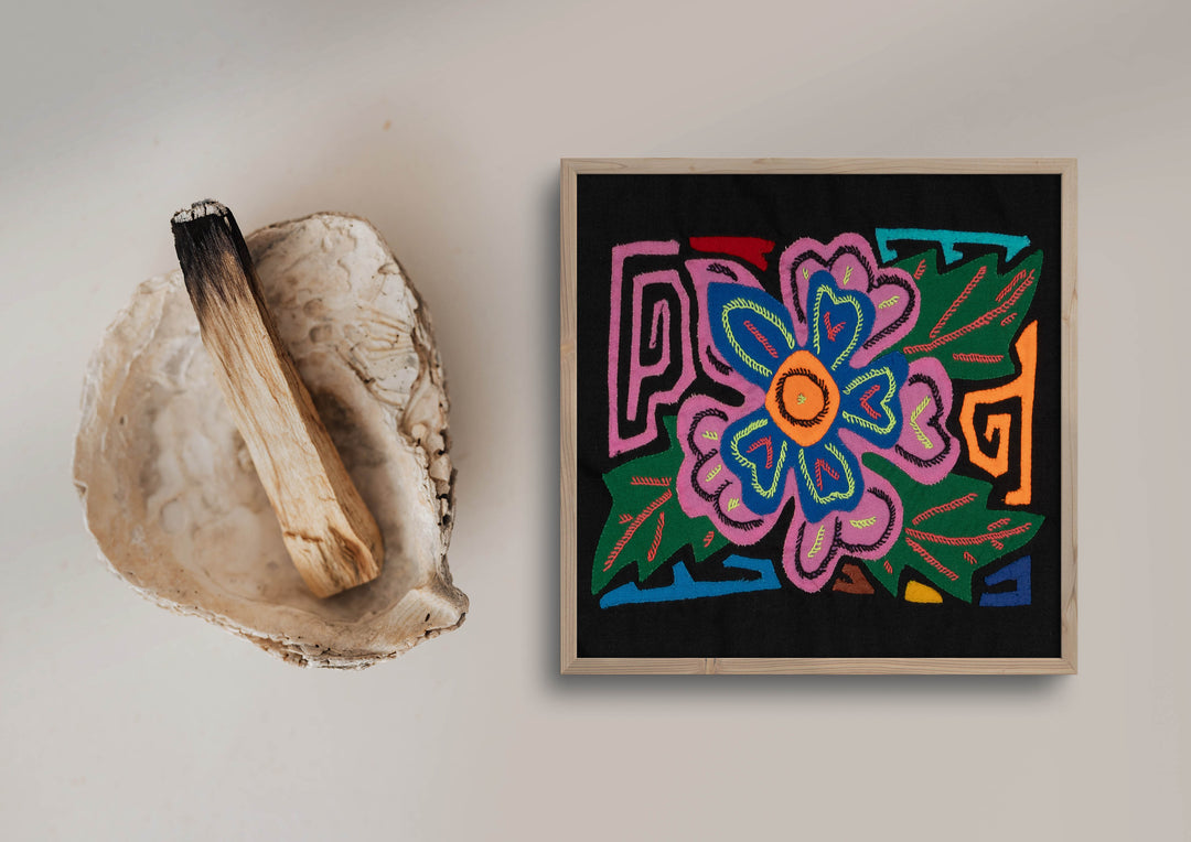 Multi-Color Floral Flower Pink And Blue Molita