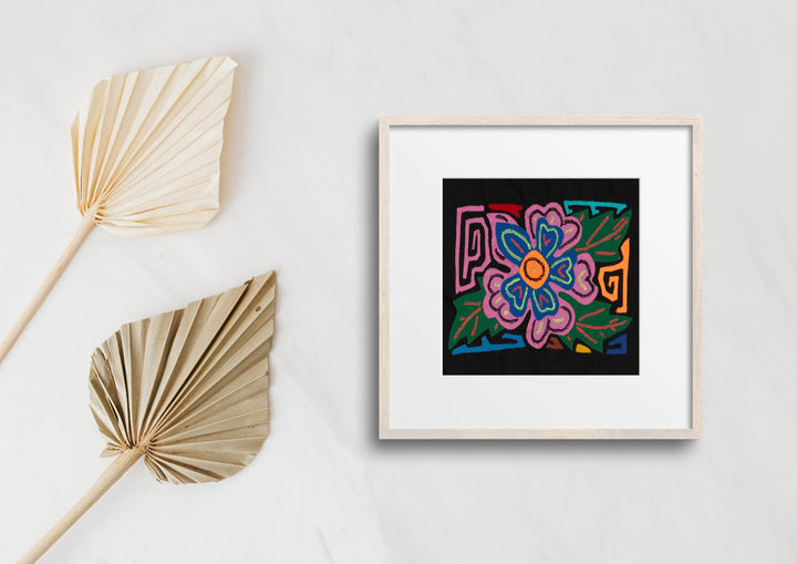 Multi-Color Floral Flower Pink And Blue Molita