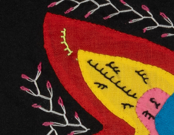 Multi-Color Floral Flower Red And Yellow Molita