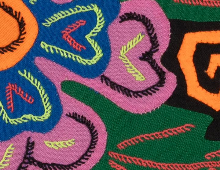 Multi-Color Floral Flower Pink And Blue Molita