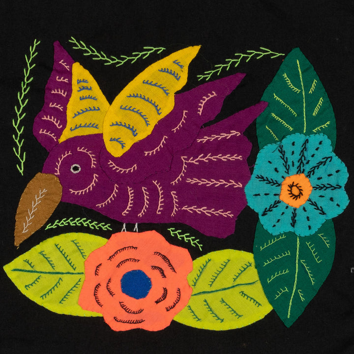 Multi-Color Hummingbird Maroon And Yellow Molita