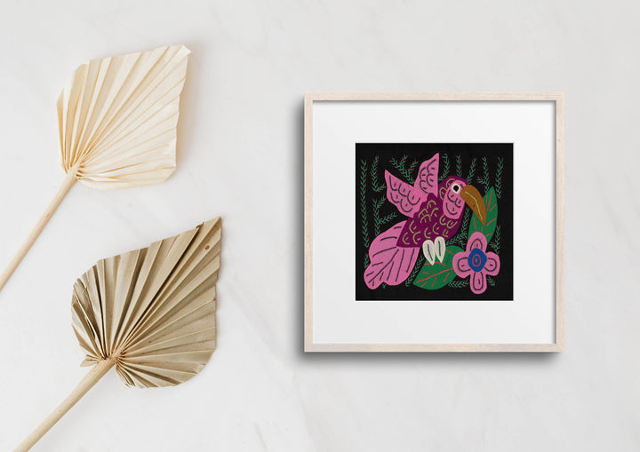 Multi-Color Humminbird Pink And Maroon Molita