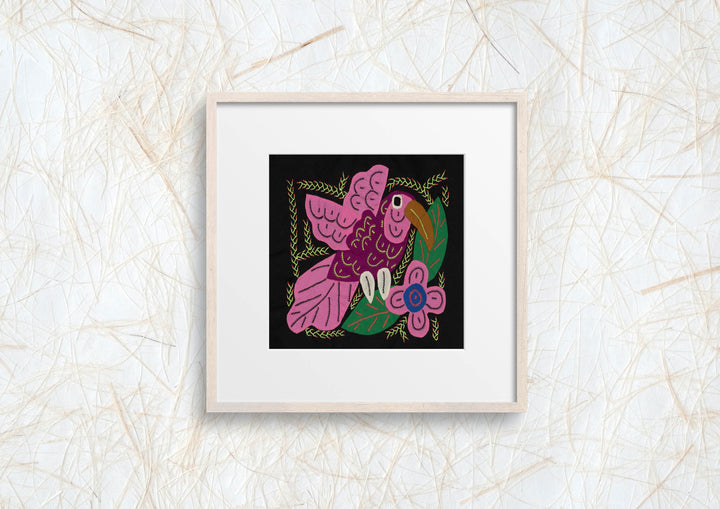 Multi-Color Humminbird Pink And Maroon Molita