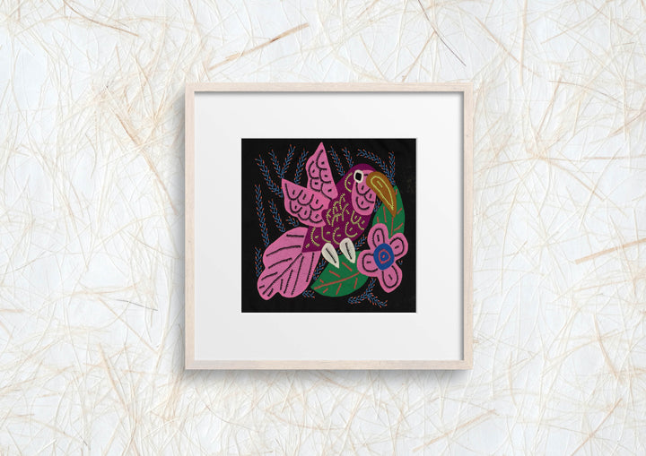 Multi-Color Hummingbird Pink And Maroon Molita