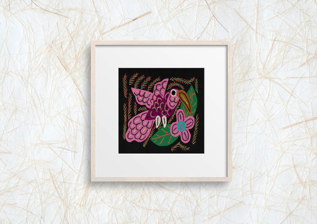 Multi-Color Hummingbird Pink And Maroon Molita