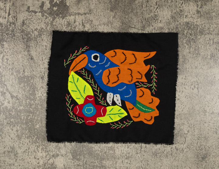 Multi-Color Parrot Bird Orange And Blue Molita