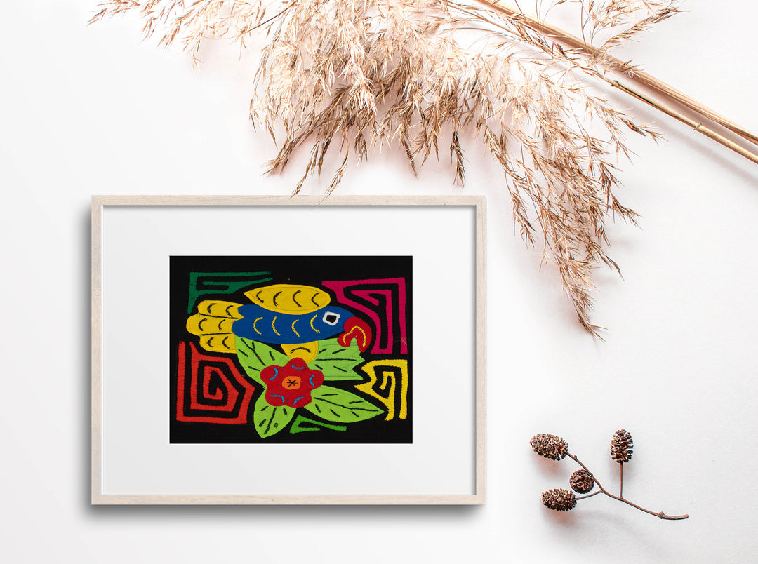 Multi-Color Parrot Bird Blue And Yellow Molita