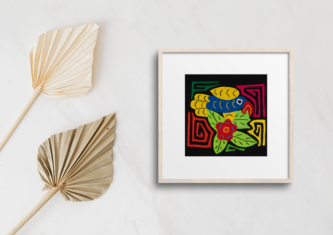 Multi-Color Parrot Bird Blue And Yellow Molita