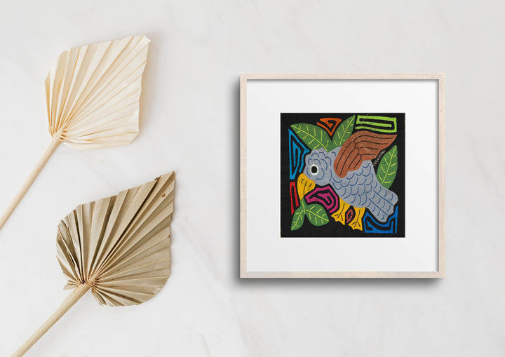 Multicolor Bird Gray And Green Molita