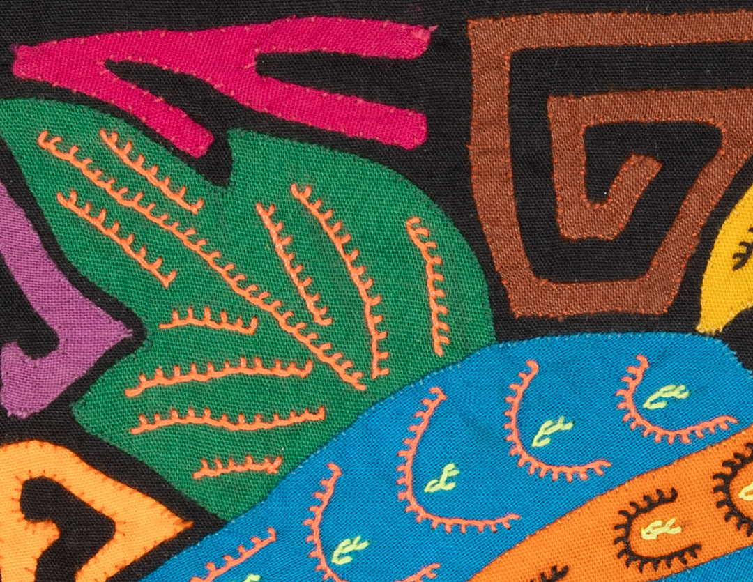Multicolor Orange And Blue Molita