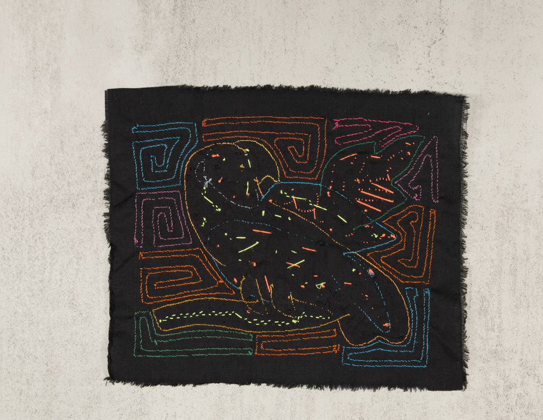 Multicolor Orange And Blue Molita