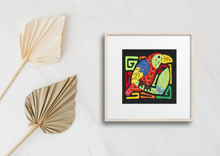 Multicolor Red And Blue Bird Molita