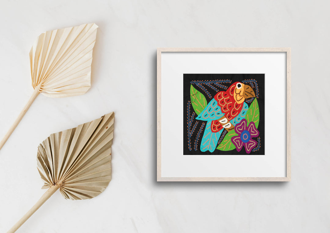 Multi-Color Parrot Bird Red And Blue Molita