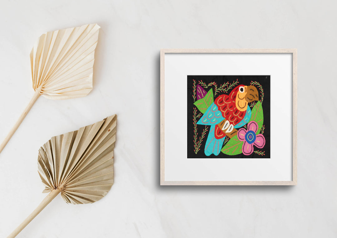 Multi-Color Parrot Bird Red And Blue Molita