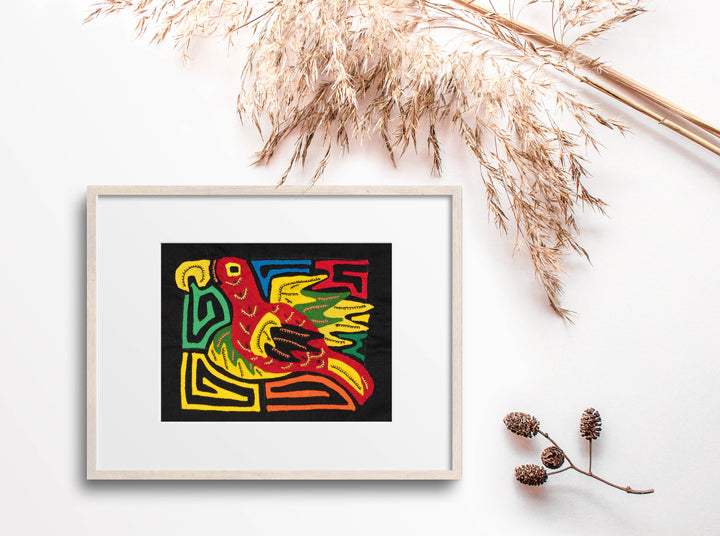 Multicolor Red And Yellow Bird Molita