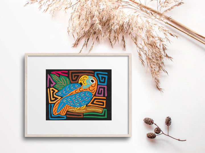 Multicolor Orange And Blue Molita