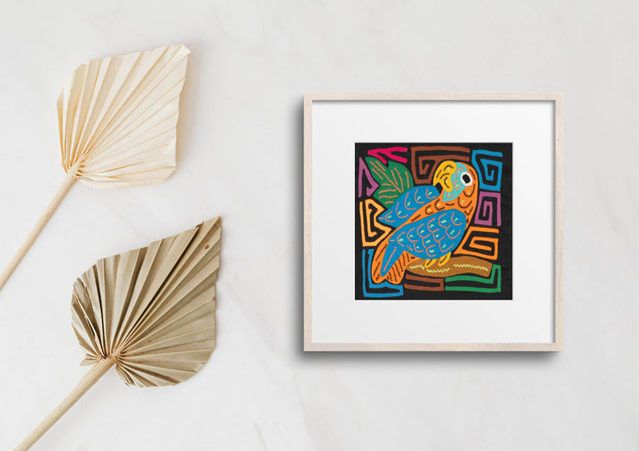 Multicolor Orange And Blue Molita