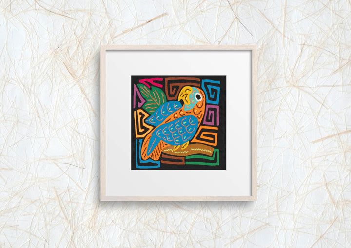 Multicolor Orange And Blue Molita
