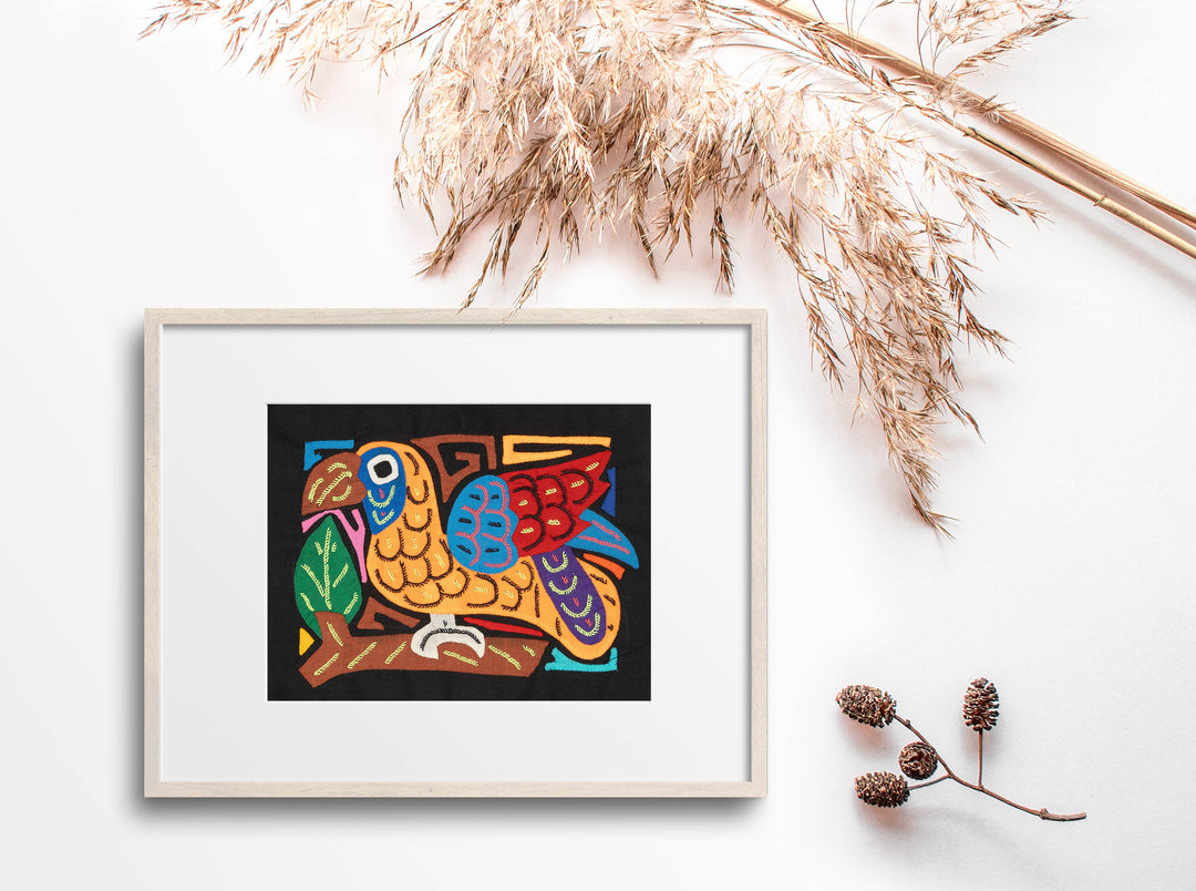 Multicolor Orange And Blue Molita