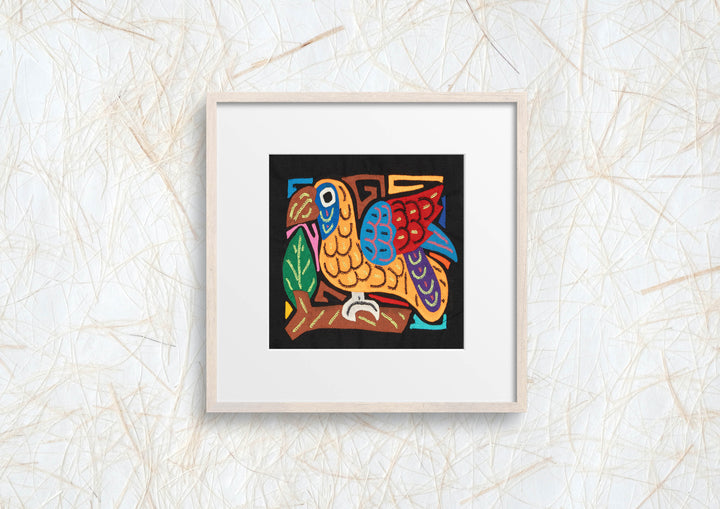 Multicolor Orange And Blue Molita