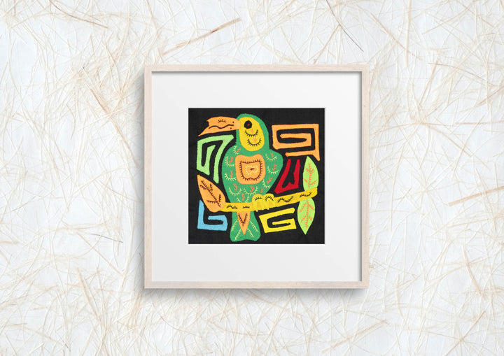 Multicolor Orange And Green Bird Molita