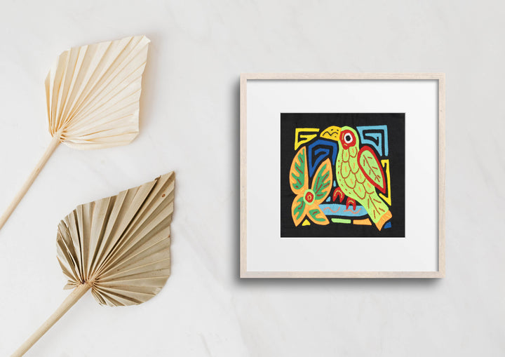 Multicolor Orange Red And Green Bird Molita