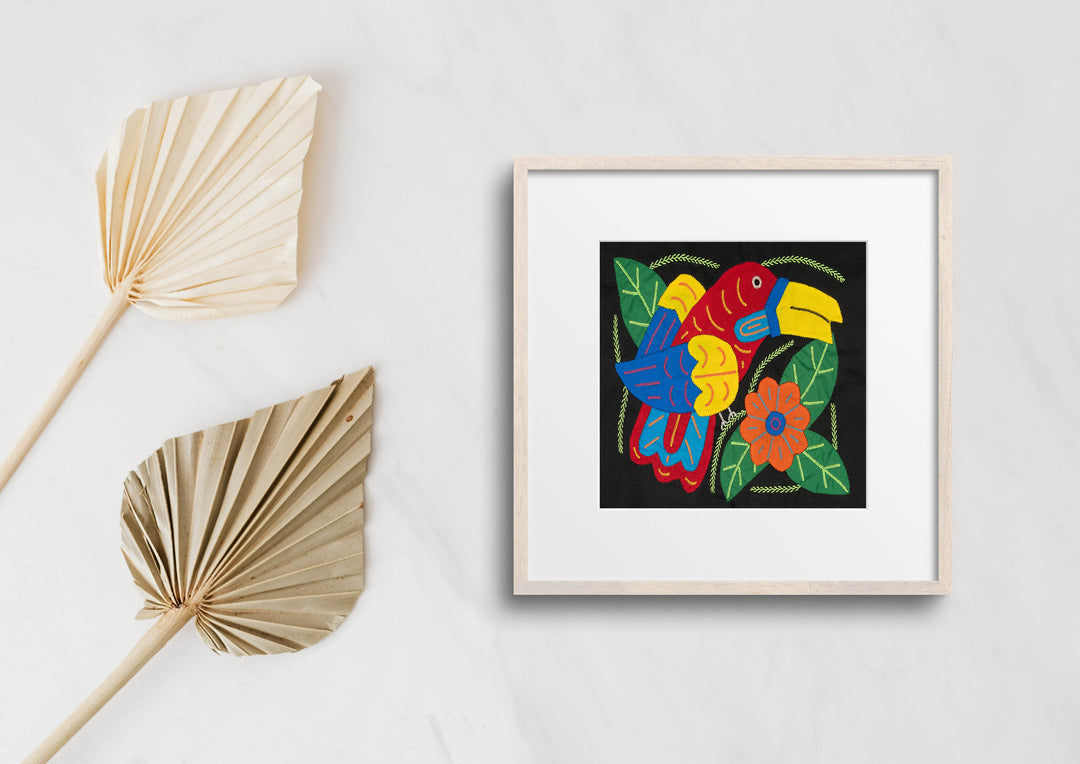 Multi-Color Toucan Bird Red And Blue Molita
