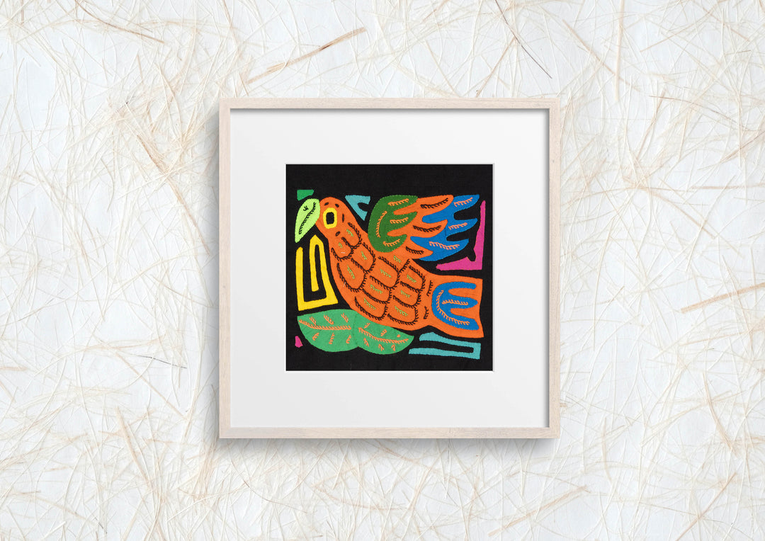 Multicolor Orange Blue And Green Bird Molita