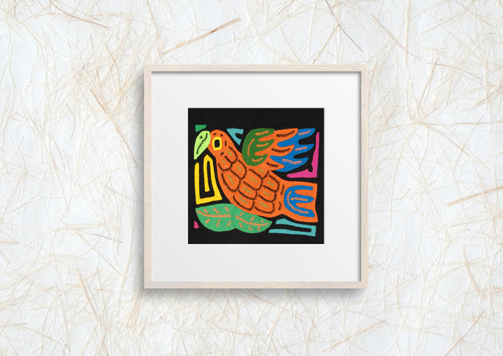 Multicolor Orange Blue And Green Bird Molita
