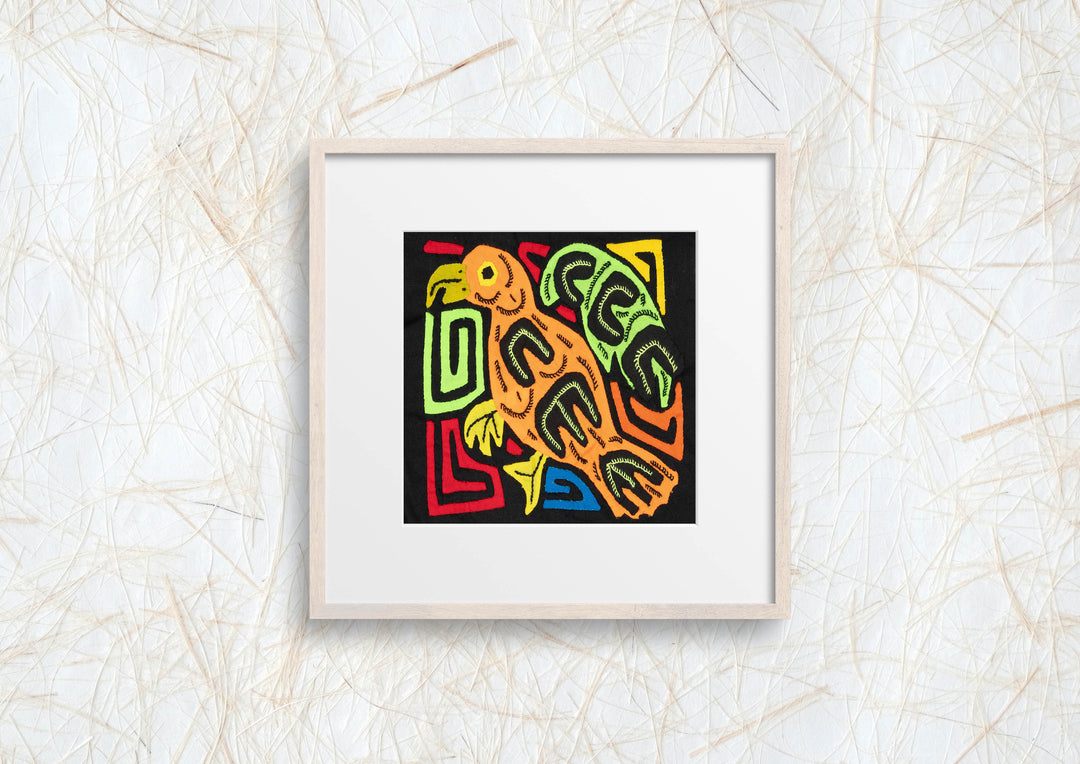 Multicolor Orange And Green Bird Molita