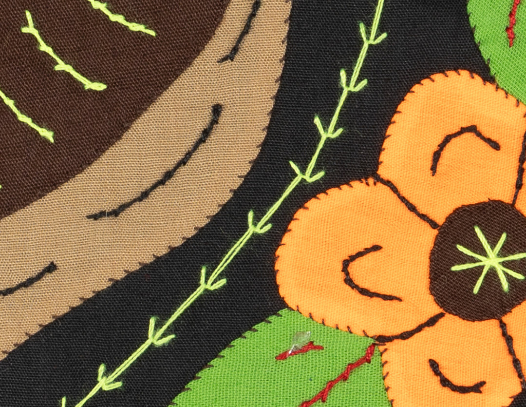 Multicolor Brown And Orange Bird Molita