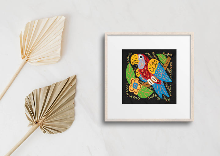 Multicolor Parrot Bird Red And Blue Molita