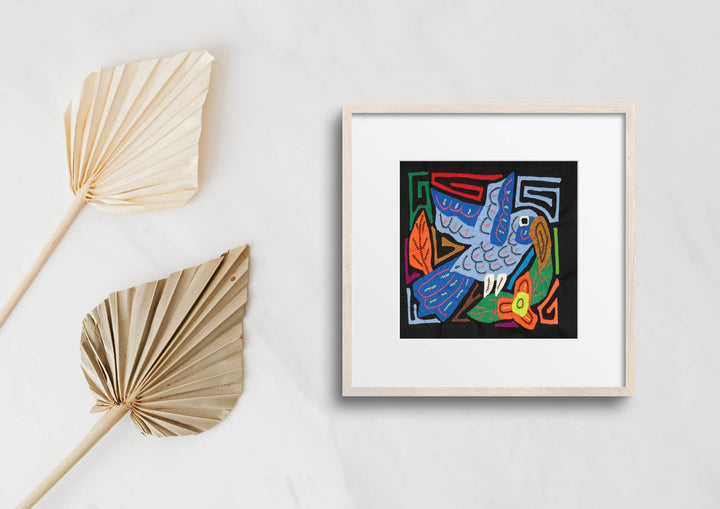 Multicolor Parrot Bird Orange And Blue Molita
