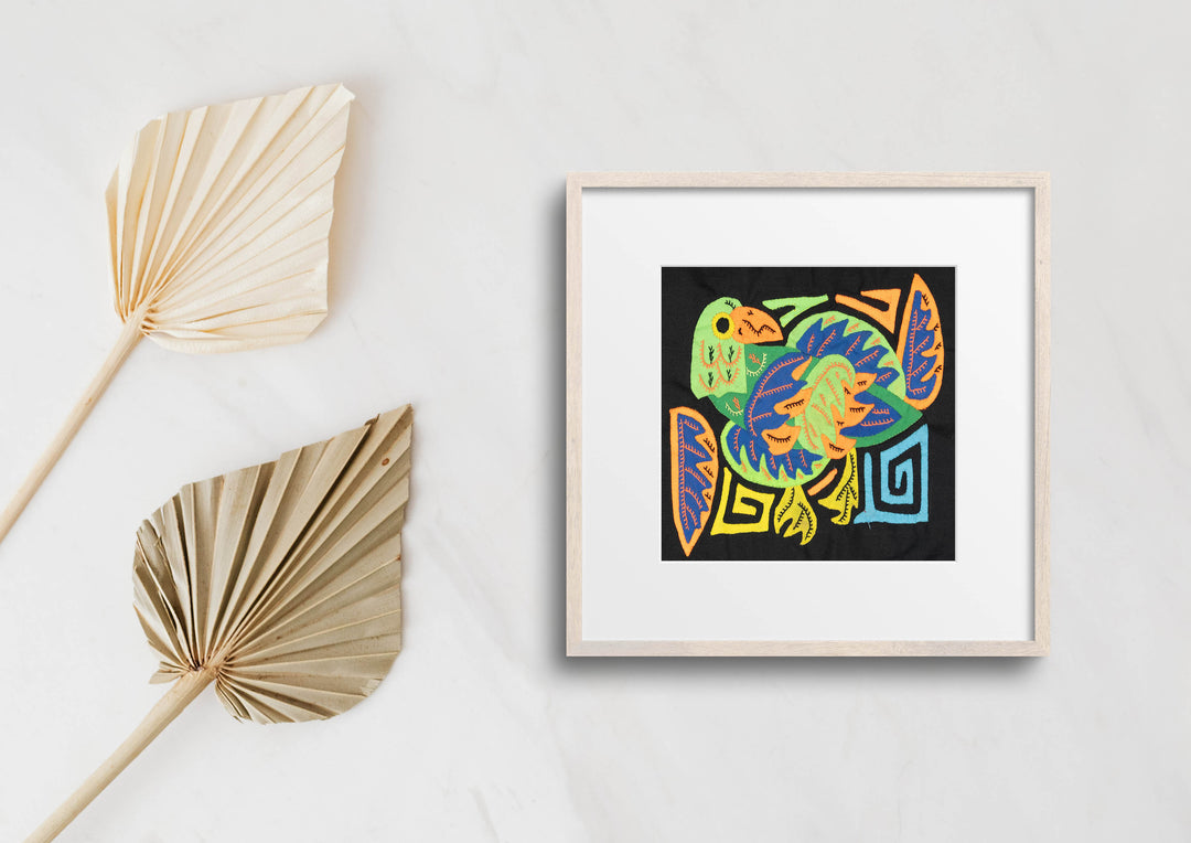 Multicolor Orange Green And Blue Bird Molita