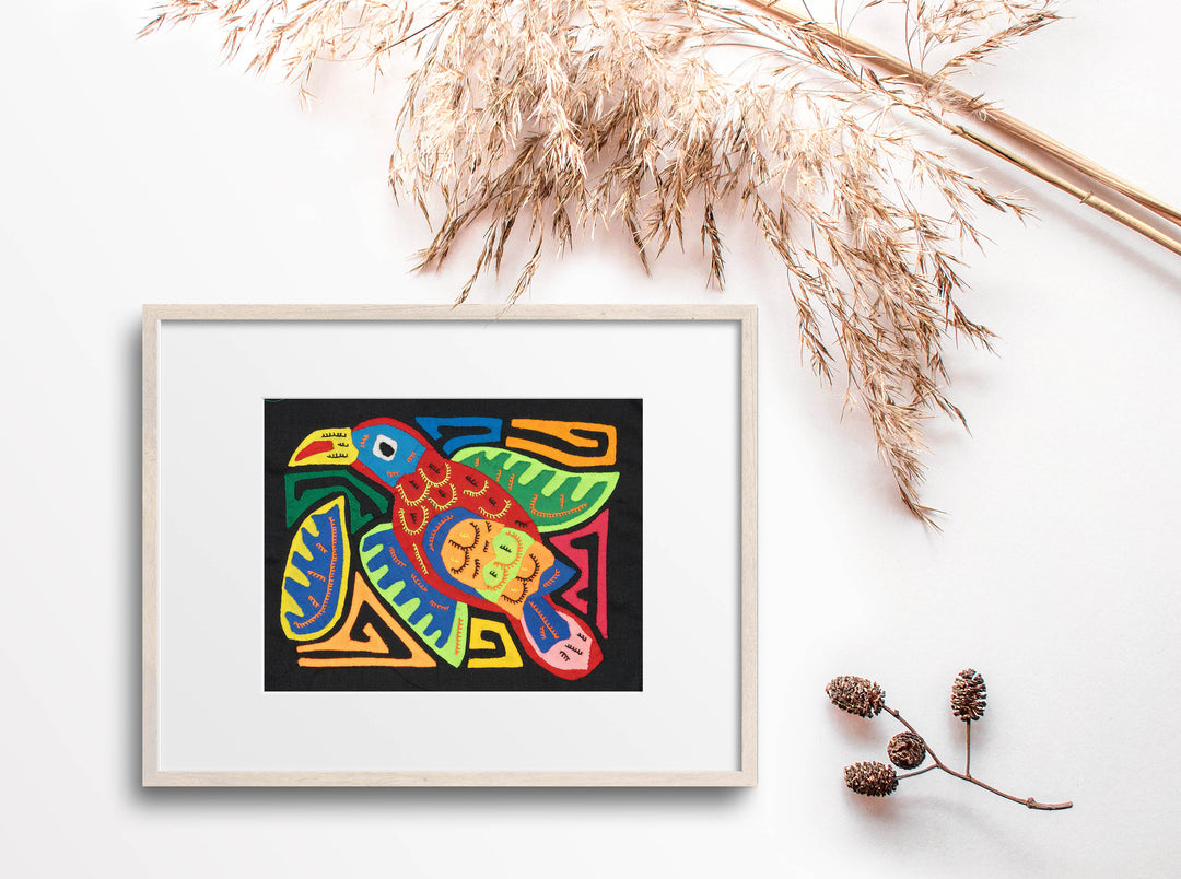 Multicolor Red Green And Blue Bird Molita