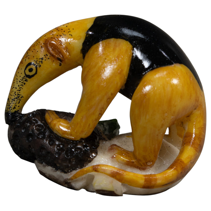 Anteater With Termite Nest Tagua Carving