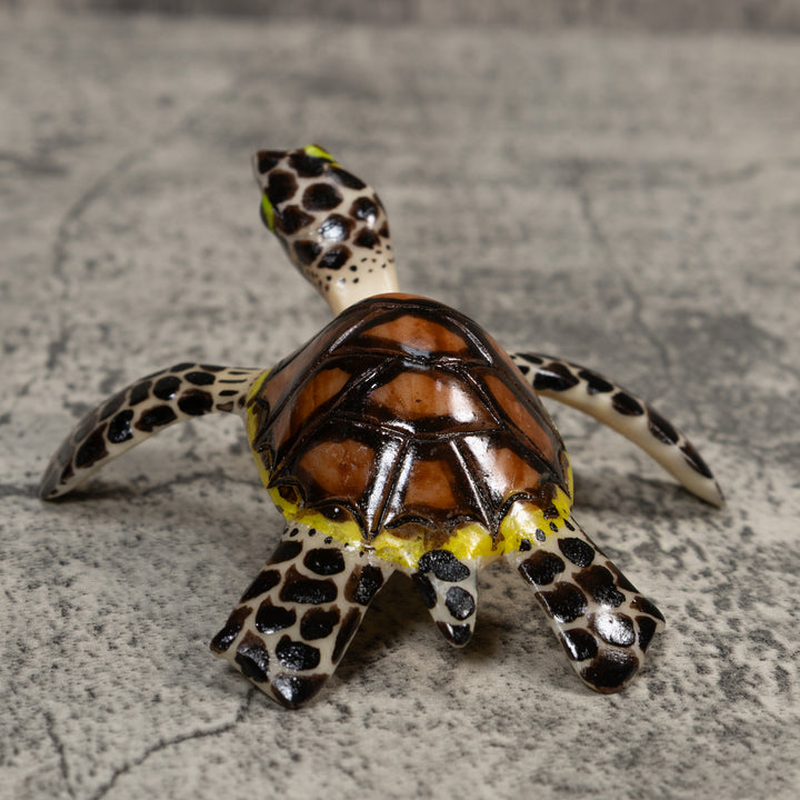 Large Sea Turtle Tagua Carving