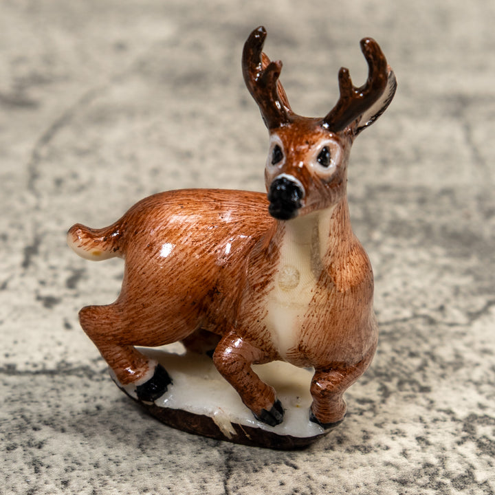 Rainforest Deer With Antlers Tagua Carving