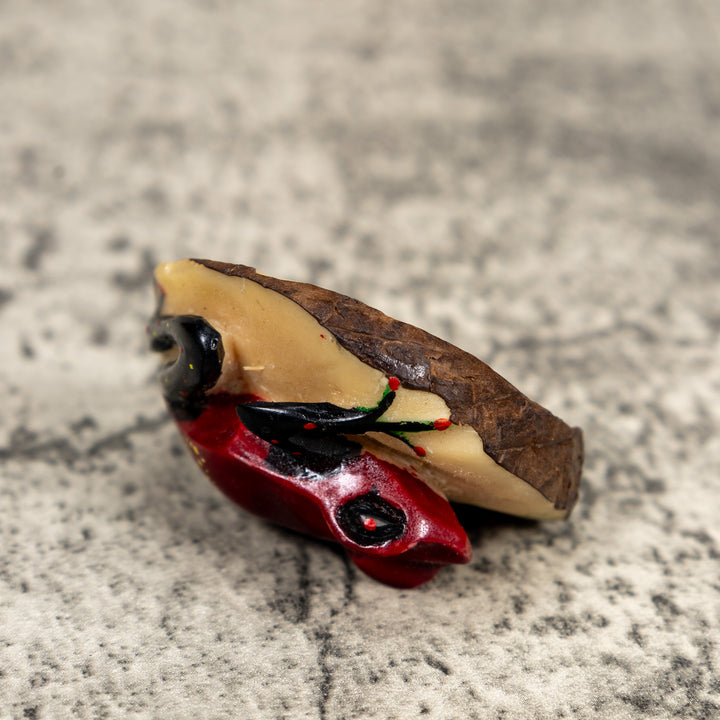 Black And Red Poison Dart Frog Tagua Carving