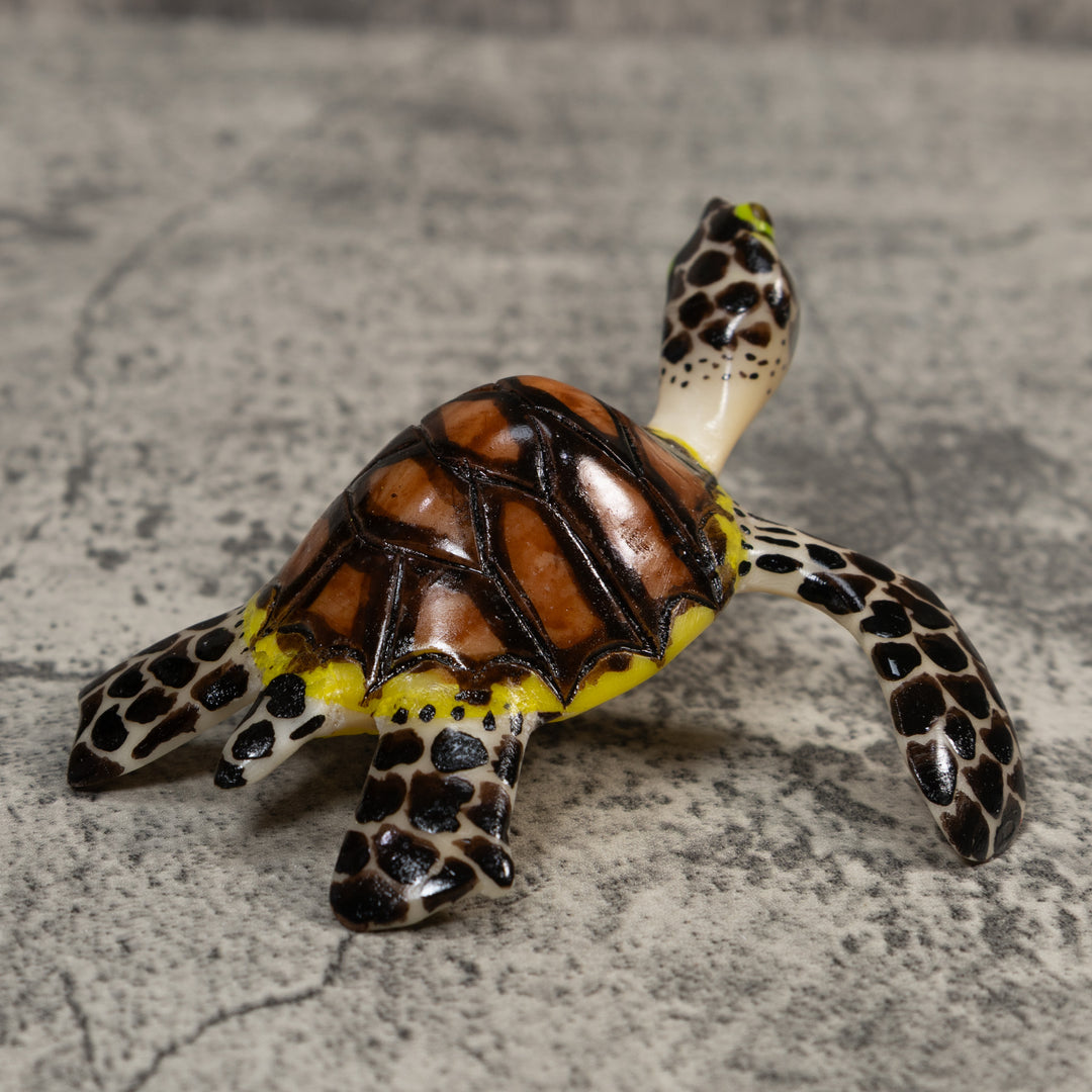 Large Sea Turtle Tagua Carving