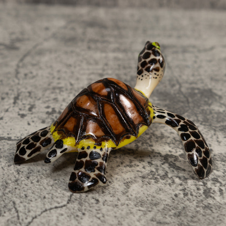 Large Sea Turtle Tagua Carving