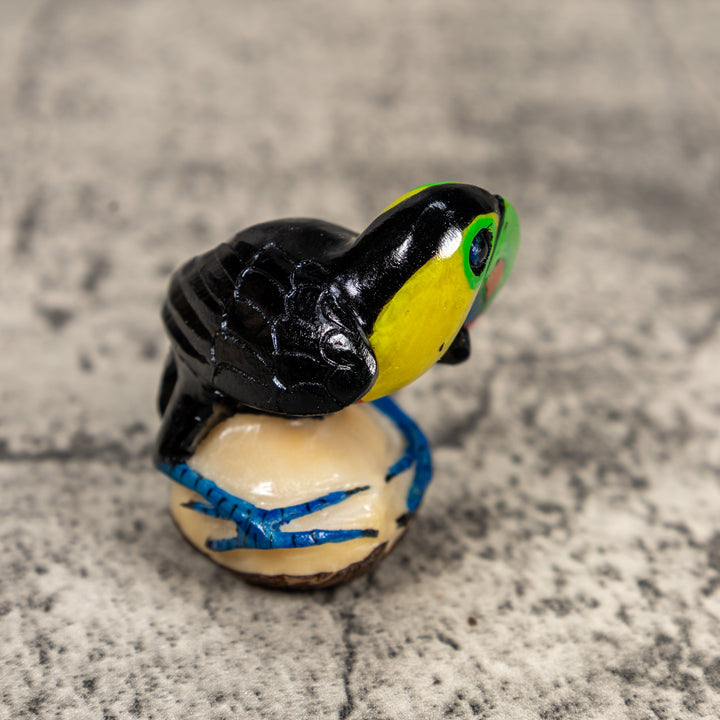 Toucan Parrot Bird Tagua Carving