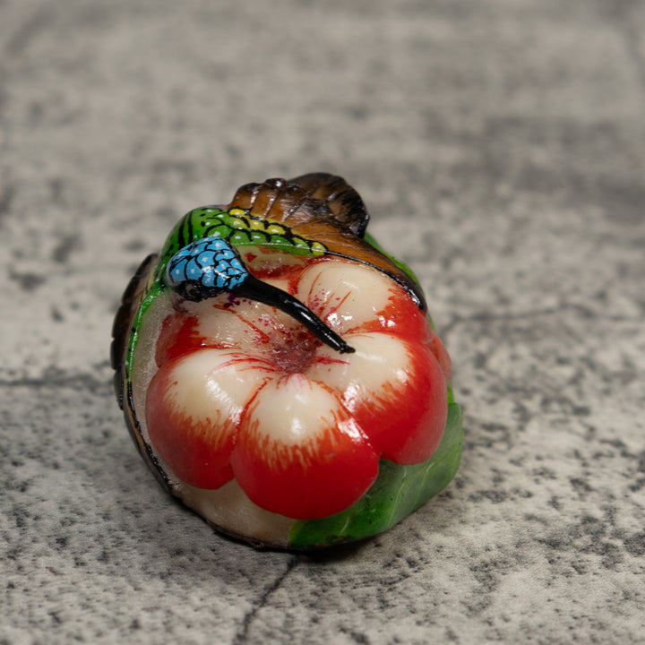 Multi-Color Hummingbird Tagua Carving